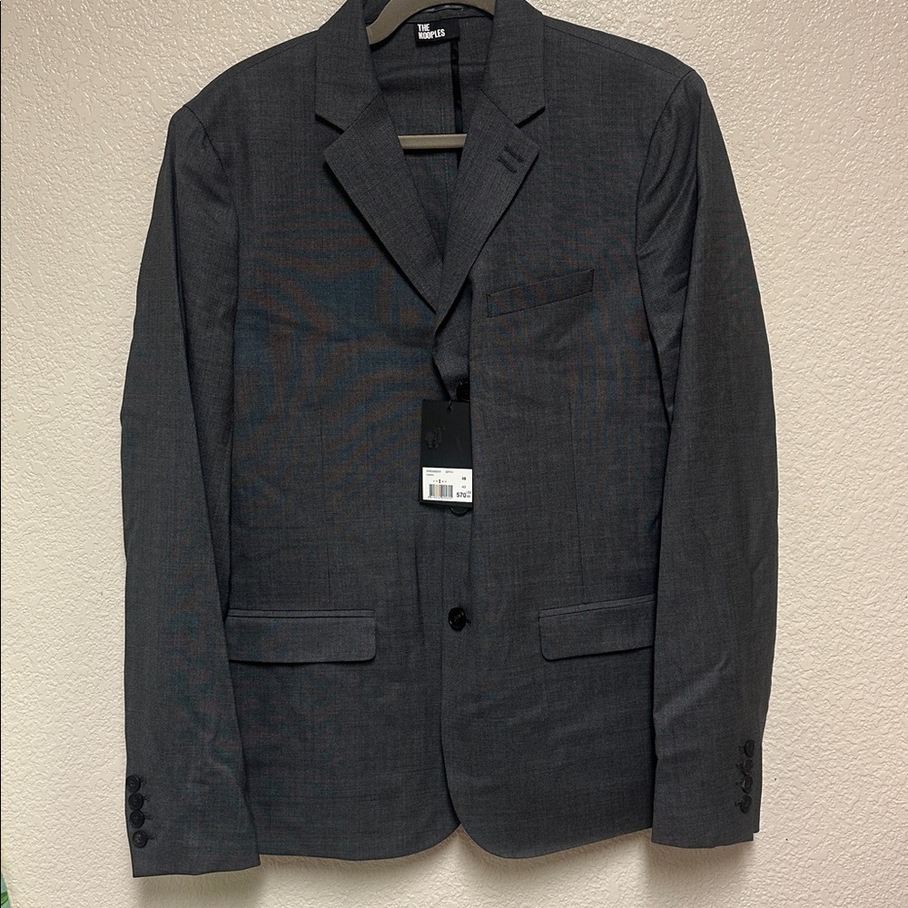 NWT The Kooples Gray Wool Men's Blazer - Size 48 $570 MSRP